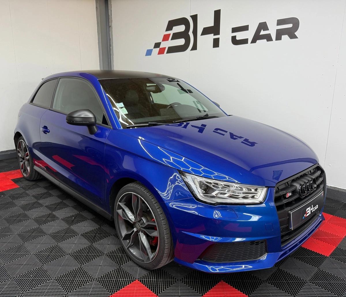 Image: Audi S1 2.0 TFSI QUATTRO - 230cv / Bleu Sepang / Radars AR / Bluetooth / GPS / Clim auto